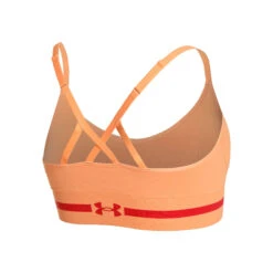 Under Armour Seamless Low Long Sport-BH Damen - Apricot, Rot -Tennis-Peters 08499000 0 2