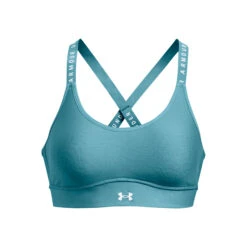 Under Armour Infinity Mid Covered Sport-BH Damen - Türkis -Tennis-Peters 08503000 000