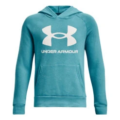 Under Armour Hoody Jungen - Türkis, Weiß