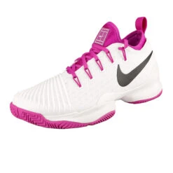 Nike Air Zoom Ultra React Allcourtschuh Damen - Weiß, Lila -Tennis-Peters 14019000 0 6