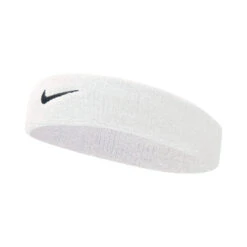 Nike Swoosh Stirnband - Weiß, Schwarz