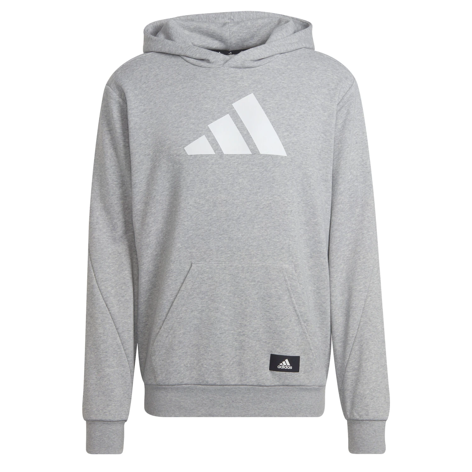 ADIDAS Future Icons 3 Bar Open Hem Hoody Herren - Hellgrau, Weiß 1 ADIDAS Future Icons 3 Bar Open Hem Hoody Herren - Hellgrau, Weiß