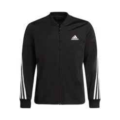 ADIDAS 3 Stripes Polyester Trainingsanzug Mädchen - Schwarz, Weiß