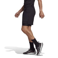 ADIDAS US Series 2in1 Shorts Herren - Schwarz -Tennis-Peters 17443000 15