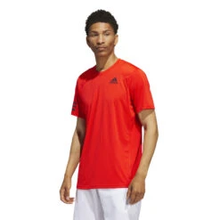 ADIDAS Club 3 Stripes T-Shirt Herren - Orange -Tennis-Peters 17466000 13