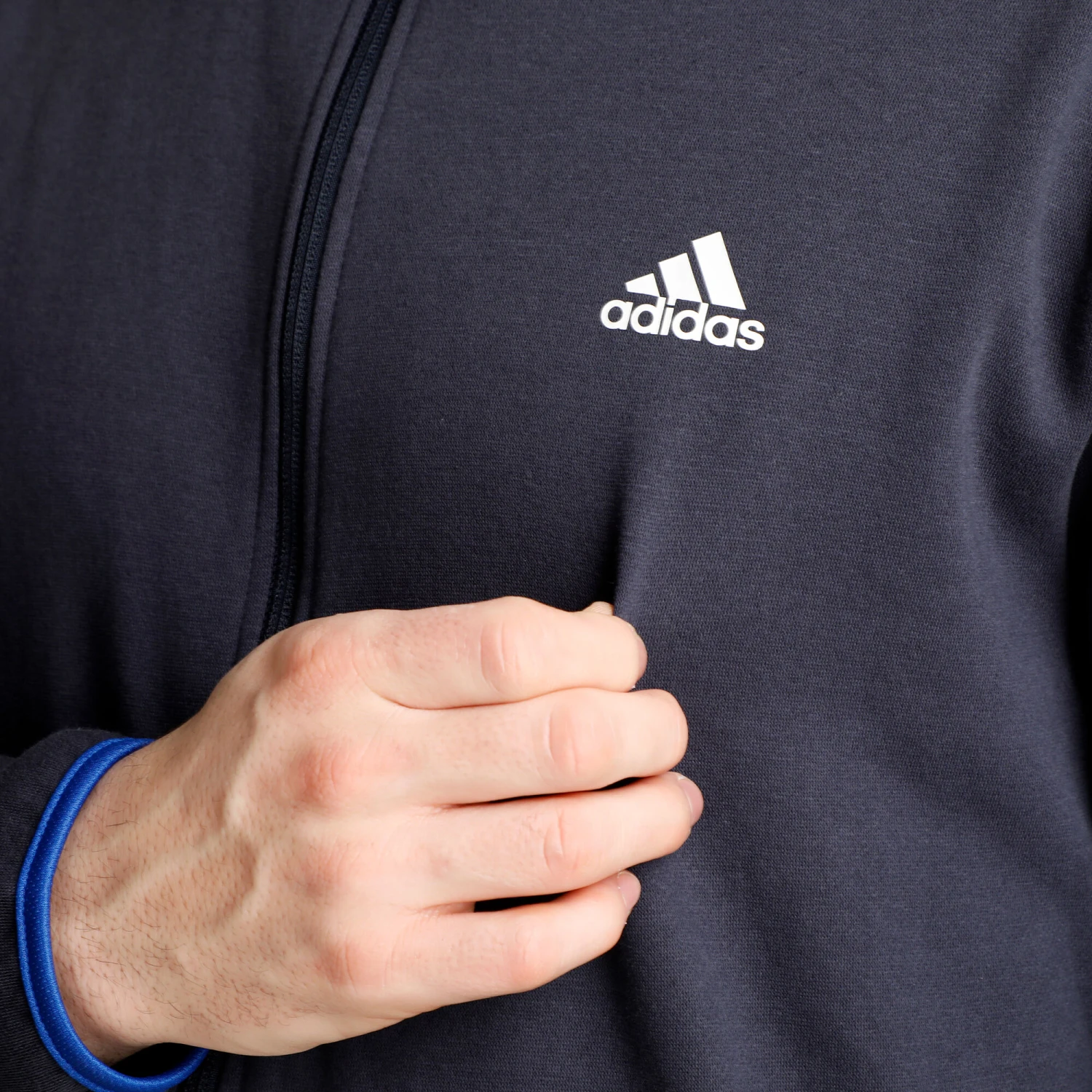 ADIDAS Fleece Color Block Trainingsanzug Herren - Blau 10 ADIDAS Fleece Color Block Trainingsanzug Herren - Blau – Bild 10