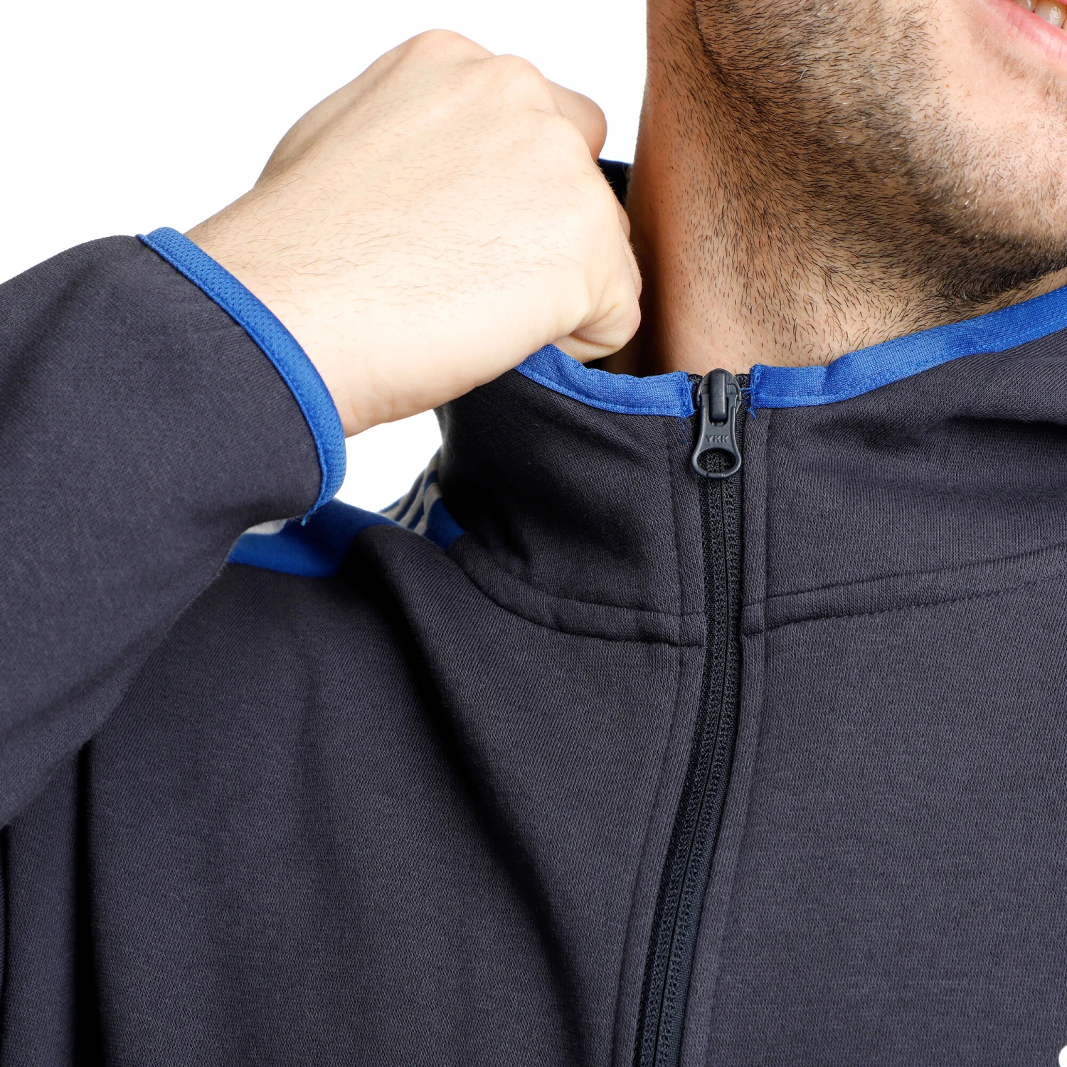 ADIDAS Fleece Color Block Trainingsanzug Herren - Blau 1 ADIDAS Fleece Color Block Trainingsanzug Herren - Blau