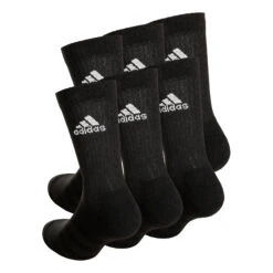 ADIDAS Crew Sportswear Ankle Sportsocken 6er Pack - Schwarz, Weiß -Tennis-Peters 18129000 0 2