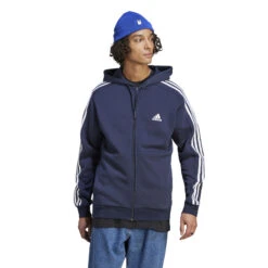 ADIDAS 3 Stripes Freelift Full-Zip Sweatjacke Herren - Dunkelblau -Tennis-Peters 18357000 13