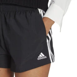 ADIDAS 3 Stripes Woven Shorts Damen - Schwarz, Weiß -Tennis-Peters 18372000 16