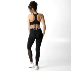 Nike Padded Sports Sport-BH Damen - Schwarz, Weiß