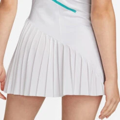 Nike Court Dri-Fit Kleid Damen - Weiß, Türkis -Tennis-Peters 55112000 16