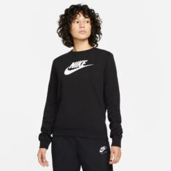 Nike Sportswear Club GX STD Sweatshirt Damen - Schwarz, Weiß -Tennis-Peters 55477000 11